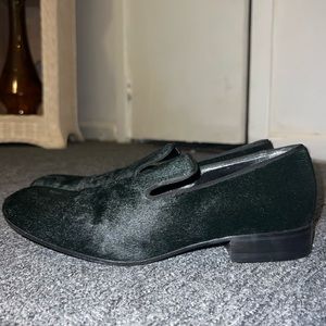 Celine Forest Green Pony Hair Loafers -BARELY WORN
